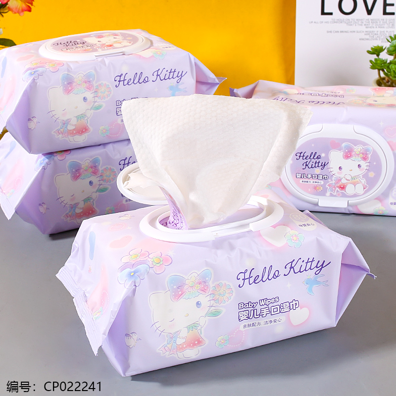 SJ-161紫色KT婴儿手口湿巾详情图2
