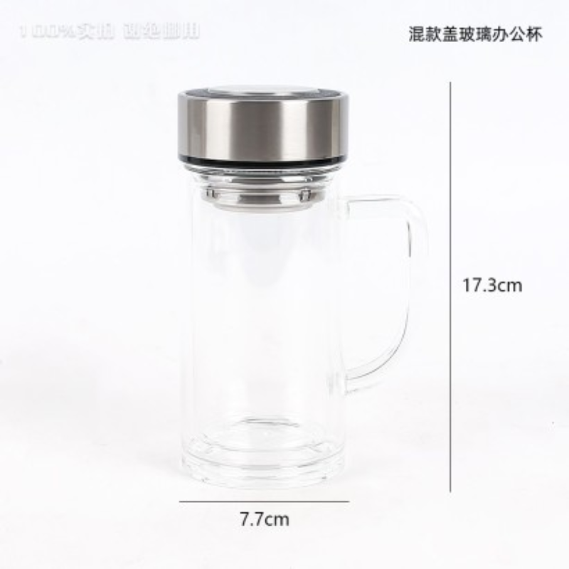 混款盖玻璃办公杯产品图