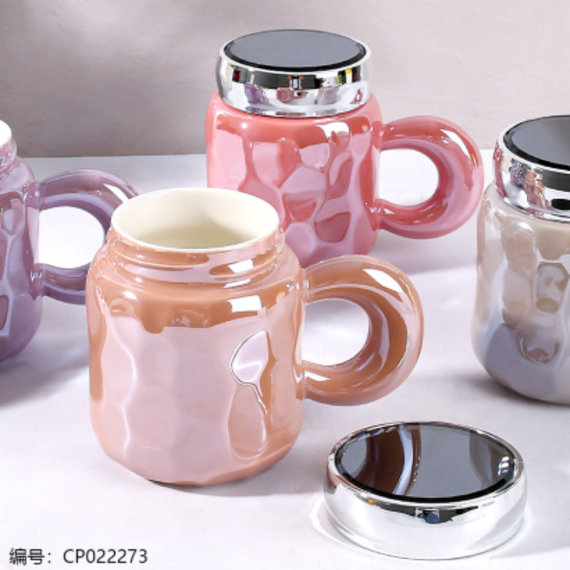 654珠光釉陶瓷杯产品图