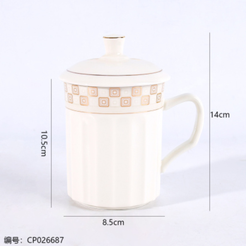 直纹办公介杯/方格细节图