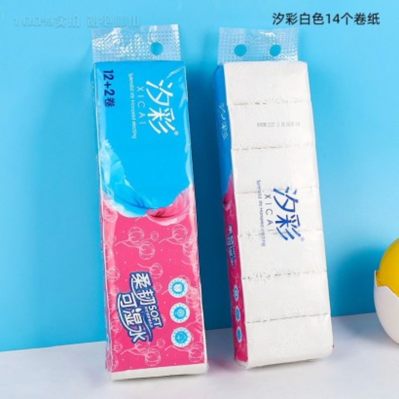 汐彩白色14个卷纸细节图